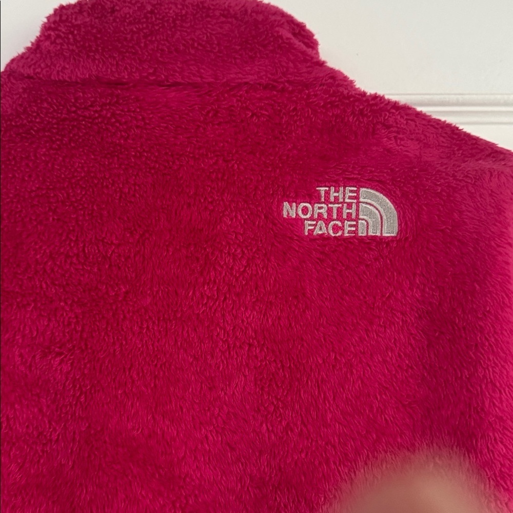 Women’s North Face Osito Jacket Bright Pink Size small Furry Soft - Picture 4 of 5